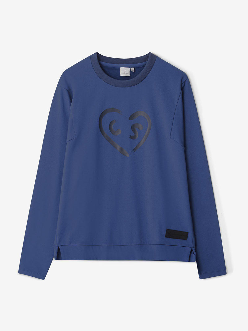 W_Heart_Crew_Neck_Twilight_Blue_CROSS-SPORTWEAR