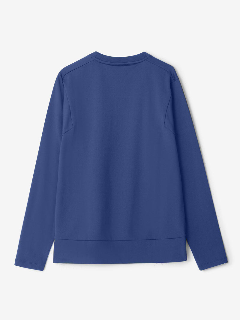 W_Heart_Crew_Neck_Twilight_Blue_back_CROSS-SPORTWEAR