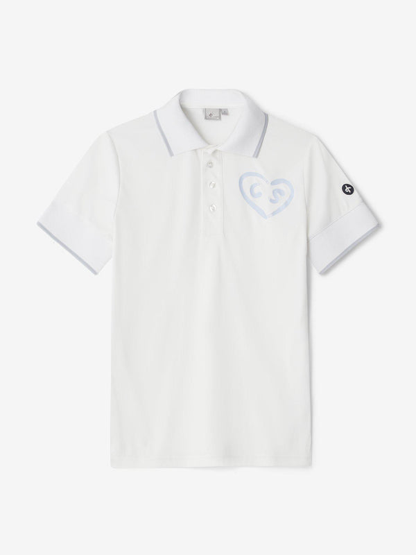 W_Heart_Polo_White_CROSS-SPORTWEAR