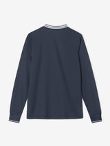 W_Nostalgia_Polo_LS_navy_back_CROSS-SPORTWEAR
