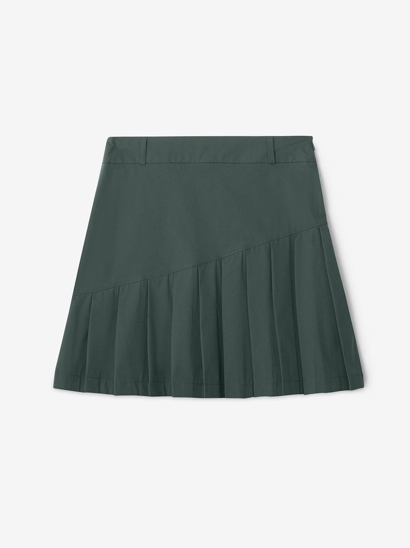 W_Solid_Pleat-Skort_jungle-green_back_CROSS-SPORTWEAR